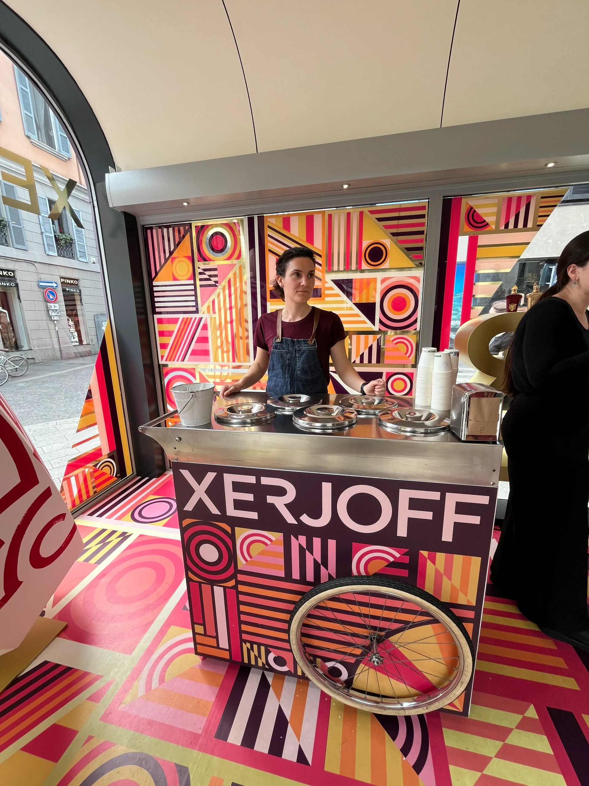 Evento aziendale con carretto dei gelati Xerjoff