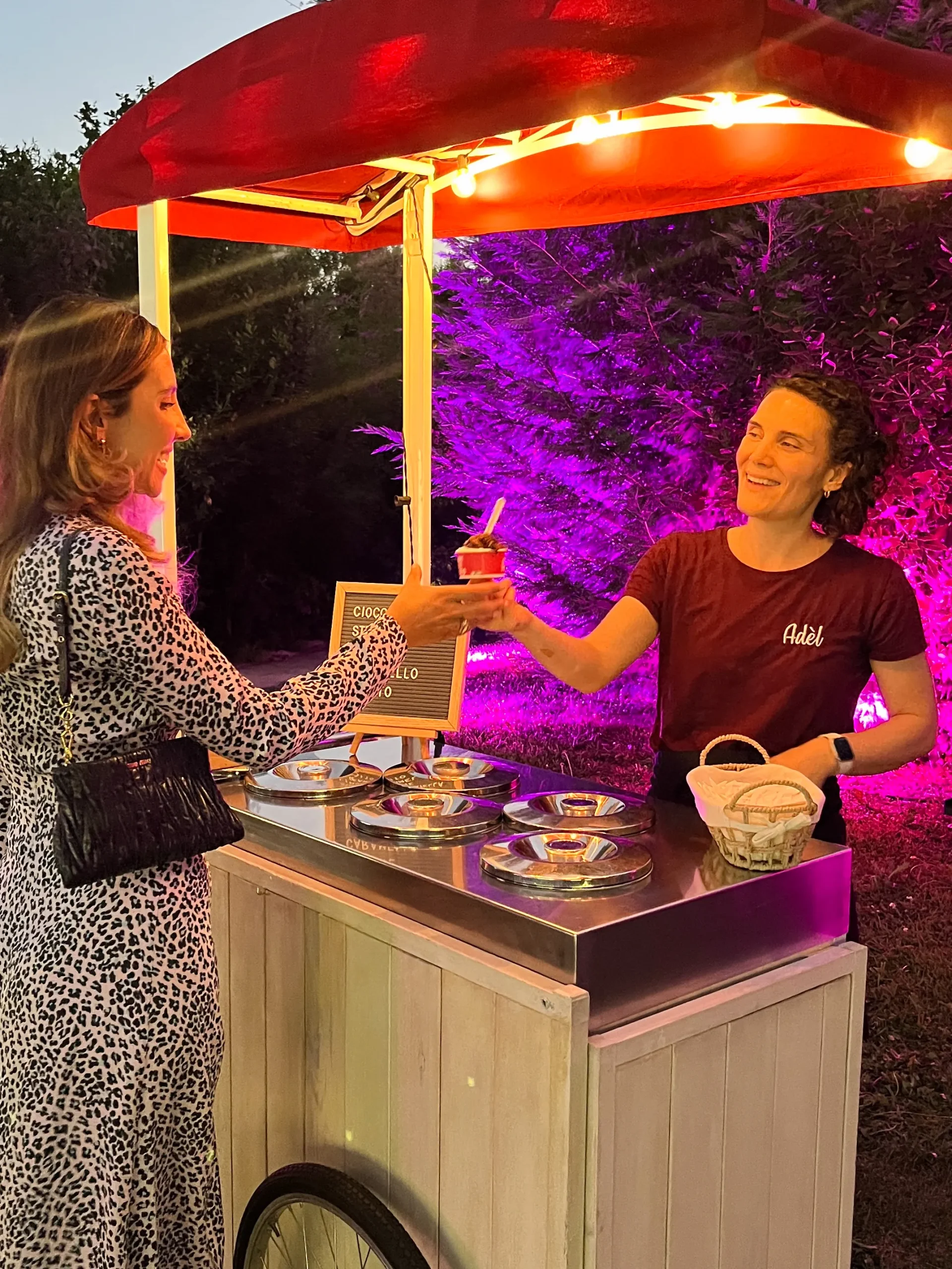 carretto dei gelati per feste ed eventi